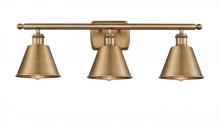  516-3W-BB-M8 - Smithfield - 3 Light - 27 inch - Brushed Brass - Bath Vanity Light