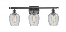  516-3W-BK-G292 - Salina - 3 Light - 26 inch - Matte Black - Bath Vanity Light