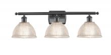  516-3W-BK-G422 - Arietta - 3 Light - 28 inch - Matte Black - Bath Vanity Light