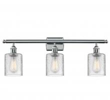  516-3W-PC-G112 - Cobbleskill - 3 Light - 25 inch - Polished Chrome - Bath Vanity Light