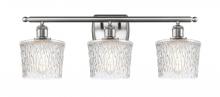  516-3W-SN-G402 - Niagara - 3 Light - 27 inch - Brushed Satin Nickel - Bath Vanity Light