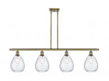  516-4I-AB-G372 - Waverly - 4 Light - 48 inch - Antique Brass - Cord hung - Island Light