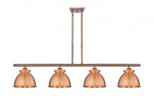  516-4I-AC-M14-AC - Adirondack - 4 Light - 48 inch - Antique Copper - Cord hung - Island Light