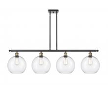  516-4I-BAB-G122-10 - Athens - 4 Light - 48 inch - Black Antique Brass - Stem Hung - Island Light