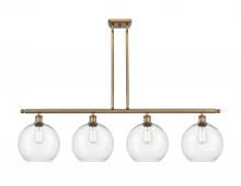  516-4I-BB-G122-10 - Athens - 4 Light - 48 inch - Brushed Brass - Stem Hung - Island Light