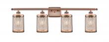  516-4W-AC-M18-AC - Nestbrook - 4 Light - 35 inch - Antique Copper - Bath Vanity Light