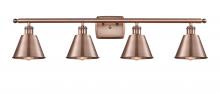  516-4W-AC-M8 - Smithfield - 4 Light - 37 inch - Antique Copper - Bath Vanity Light