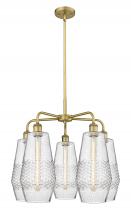  516-5CR-BB-G684-7 - Windham - 5 Light - 25 inch - Brushed Brass - Chandelier