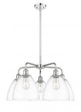  516-5CR-PC-GBD-92 - Bristol - 5 Light - 27 inch - Polished Chrome - Chandelier