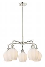  516-5CR-PN-G461-6 - Norfolk - 5 Light - 24 inch - Polished Nickel - Chandelier