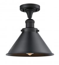  517-1CH-BK-M10-BK - Briarcliff - 1 Light - 10 inch - Matte Black - Semi-Flush Mount