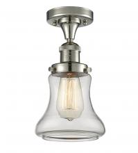  517-1CH-PN-G192 - Bellmont - 1 Light - 6 inch - Polished Nickel - Semi-Flush Mount