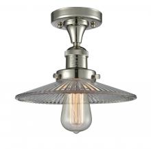  517-1CH-PN-G2 - Halophane - 1 Light - 9 inch - Polished Nickel - Semi-Flush Mount