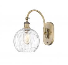 Innovations Lighting 518-1W-BB-G1215-8 - Athens Water Glass - 1 Light - 8 inch - Brushed Brass - Sconce