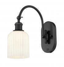 Innovations Lighting 518-1W-BK-G559-5GWH - Bridal Veil - 1 Light - 5 inch - Matte Black - Sconce