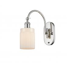  518-1W-PN-G341 - Hadley - 1 Light - 5 inch - Polished Nickel - Sconce