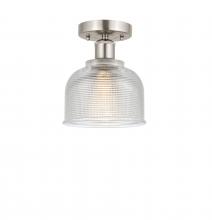  616-1F-SN-G412 - Dayton - 1 Light - 6 inch - Brushed Satin Nickel - Flush Mount