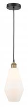  616-1P-BAB-G651-7 - Cindyrella - 1 Light - 7 inch - Black Antique Brass - Cord hung - Mini Pendant