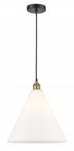  616-1P-BAB-GBC-161-LED - Berkshire - 1 Light - 16 inch - Black Antique Brass - Cord hung - Pendant