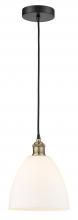  616-1P-BAB-GBD-91-LED - Bristol - 1 Light - 9 inch - Black Antique Brass - Cord hung - Mini Pendant