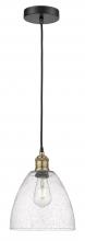  616-1P-BAB-GBD-94 - Bristol - 1 Light - 9 inch - Black Antique Brass - Cord hung - Mini Pendant