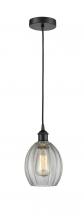  616-1P-BK-G82 - Eaton - 1 Light - 6 inch - Matte Black - Cord hung - Mini Pendant