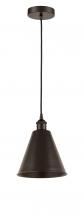  616-1P-OB-MBC-8-OB - Berkshire - 1 Light - 8 inch - Oil Rubbed Bronze - Cord hung - Mini Pendant