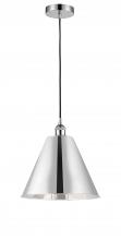  616-1P-PC-MBC-12-PC - Berkshire - 1 Light - 12 inch - Polished Chrome - Cord hung - Mini Pendant