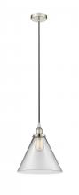  616-1PH-PN-G42-L - Cone - 1 Light - 12 inch - Polished Nickel - Cord hung - Mini Pendant