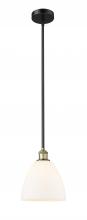  616-1S-BAB-GBD-91-LED - Bristol - 1 Light - 9 inch - Black Antique Brass - Cord hung - Mini Pendant