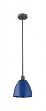  616-1S-OB-MBD-9-BL - Plymouth - 1 Light - 9 inch - Oil Rubbed Bronze - Cord hung - Mini Pendant