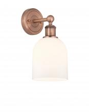  616-1W-AC-G558-6GWH - Bella - 1 Light - 6 inch - Antique Copper - Sconce