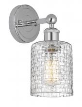  616-1W-PC-G112C-5CL - Cobbleskill - 1 Light - 5 inch - Polished Chrome - Sconce