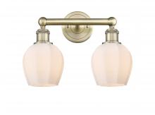  616-2W-AB-G461-6 - Norfolk - 2 Light - 15 inch - Antique Brass - Bath Vanity Light