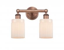  616-2W-AC-G341 - Hadley - 2 Light - 14 inch - Antique Copper - Bath Vanity Light