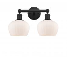  616-2W-BK-G91 - Fenton - 2 Light - 16 inch - Matte Black - Bath Vanity Light