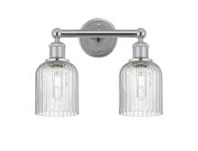  616-2W-PC-G559-5SDY - Bridal Veil - 2 Light - 14 inch - Polished Chrome - Bath Vanity Light