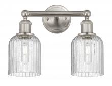  616-2W-SN-G559-5SDY - Bridal Veil - 2 Light - 14 inch - Brushed Satin Nickel - Bath Vanity Light