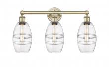  616-3W-AB-G557-6CL - Vaz - 3 Light - 24 inch - Antique Brass - Bath Vanity Light