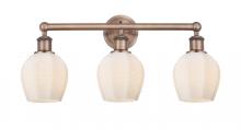  616-3W-AC-G461-6 - Norfolk - 3 Light - 24 inch - Antique Copper - Bath Vanity Light