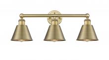  616-3W-BB-M8-BB - Smithfield - 3 Light - 25 inch - Brushed Brass - Bath Vanity Light