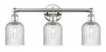  616-3W-PN-G559-5SDY - Bridal Veil - 3 Light - 23 inch - Polished Nickel - Bath Vanity Light