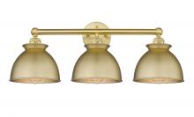  616-3W-SG-M14-SG - Adirondack - 3 Light - 26 inch - Satin Gold - Bath Vanity Light