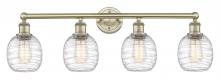  616-4W-AB-G1013 - Belfast - 4 Light - 33 inch - Antique Brass - Bath Vanity Light