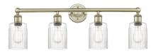  616-4W-AB-G342 - Hadley - 4 Light - 32 inch - Antique Brass - Bath Vanity Light