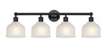  616-4W-BK-G411 - Dayton - 4 Light - 33 inch - Matte Black - Bath Vanity Light