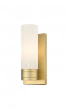  617-1W-BB-G617-8SWH - Boreas - 1 Light - 5 inch - Brushed Brass - Sconce