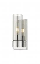  617-1W-PC-G617-8SM - Boreas - 1 Light - 5 inch - Polished Chrome - Sconce