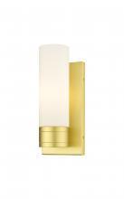  617-1W-SG-G617-8WH - Boreas - 1 Light - 5 inch - Satin Gold - Sconce