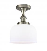  916-1C-SN-G71 - Bell - 1 Light - 8 inch - Brushed Satin Nickel - Semi-Flush Mount